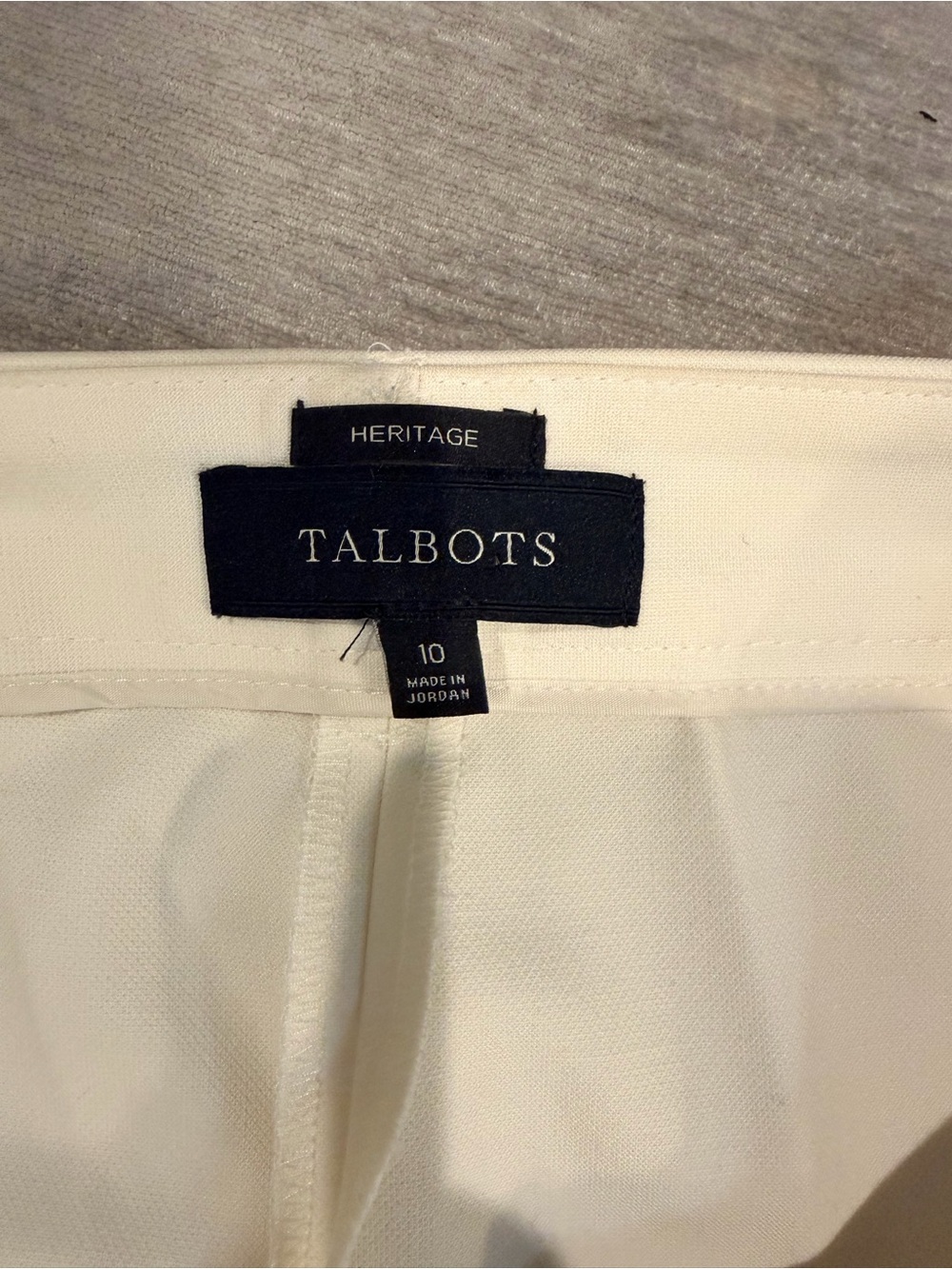 Talbots Heritage Men's Cream Dress Pants